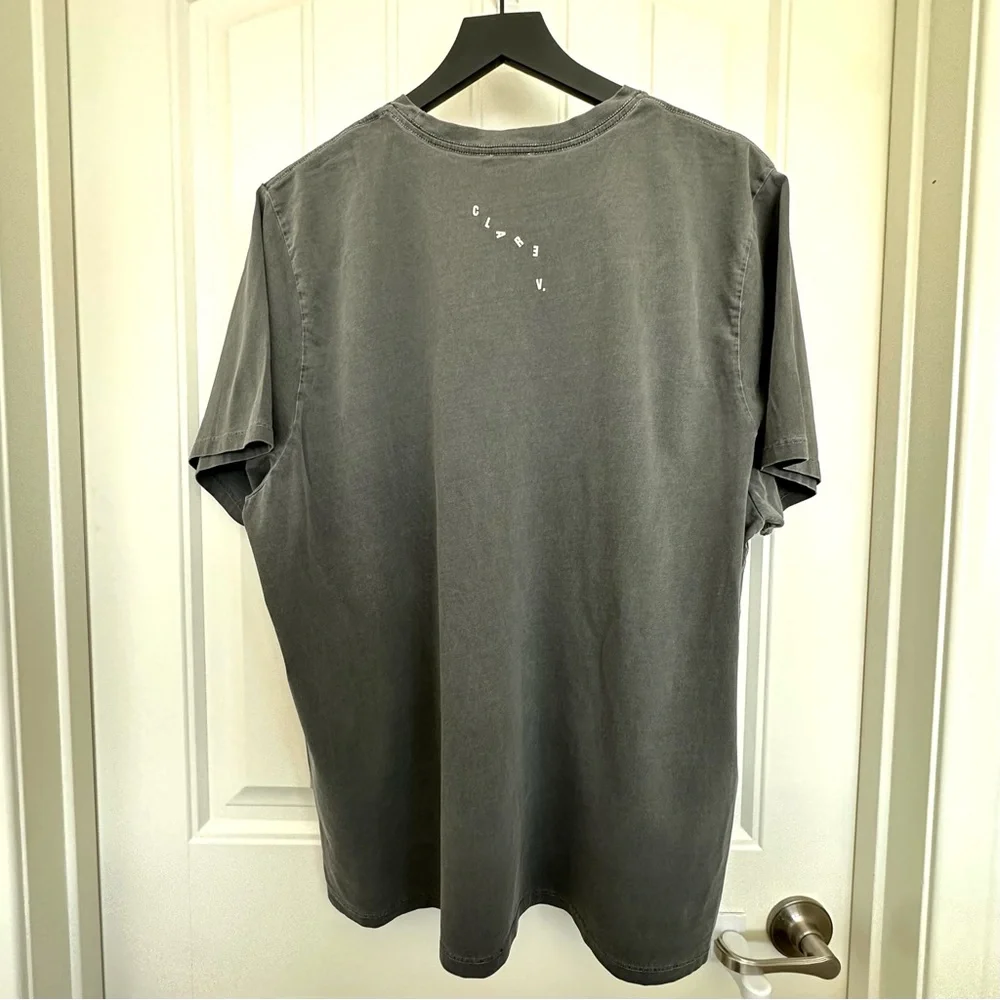 Clare V. Original Tee in Faded Black with Cream Grand 'Oui' Print | XXL | GUC - Picture 12 of 12